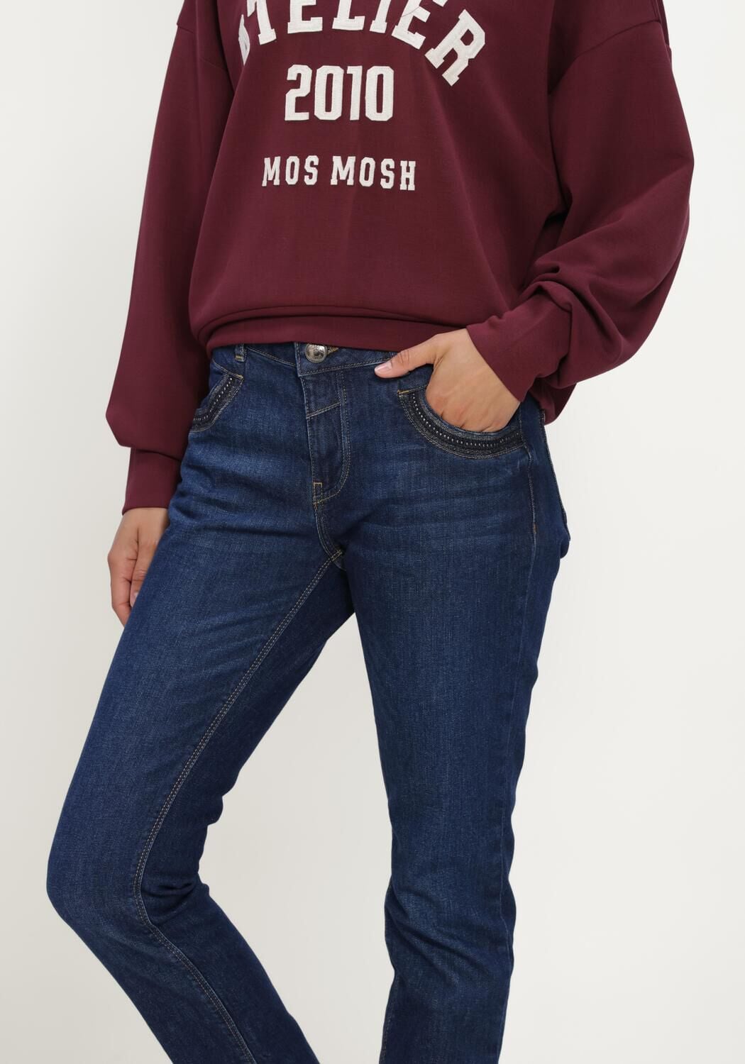 Blauwe MOS MOSH Skinny jeans MMNAOMI BRAN JEANS - large