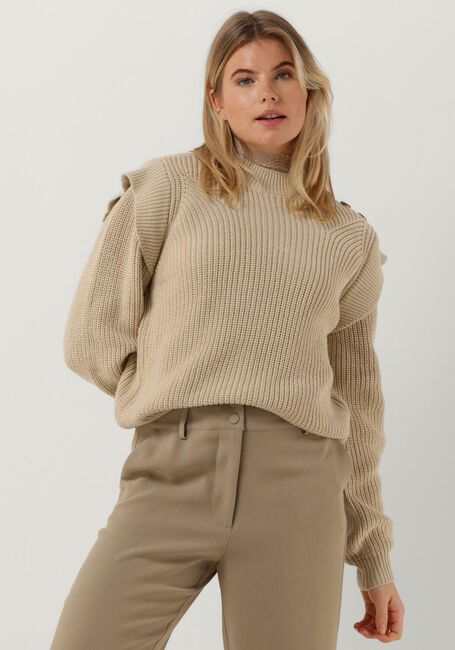 Beige MINUS Trui ARYA KNIT PULLOVER - large