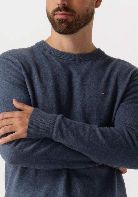 Donkerblauwe TOMMY HILFIGER Trui PIMA ORG CTN CASHMERE CREW NECK - large