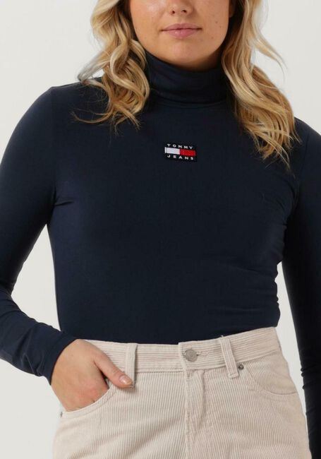 Donkerblauwe TOMMY JEANS Longsleeves OTHER KNIT LONGSLEEVE - large