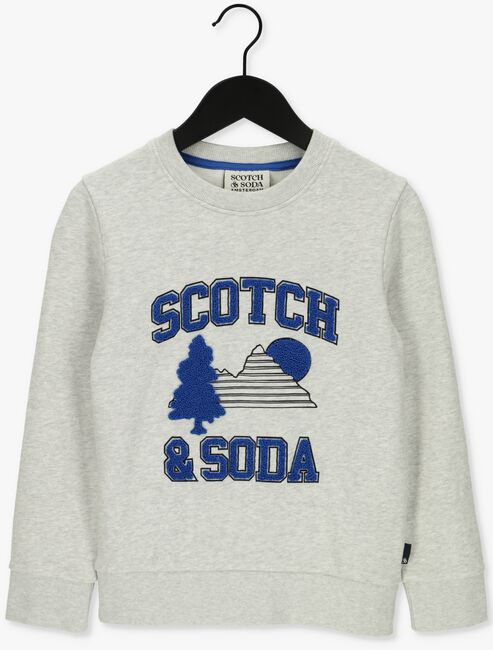 Lichtgrijze SCOTCH & SODA Sweater 167575-22-FWBM-D40 - large