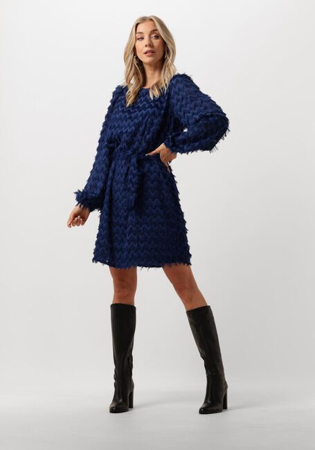 Donkerblauwe FREEBIRD Mini jurk DION DRESS - large