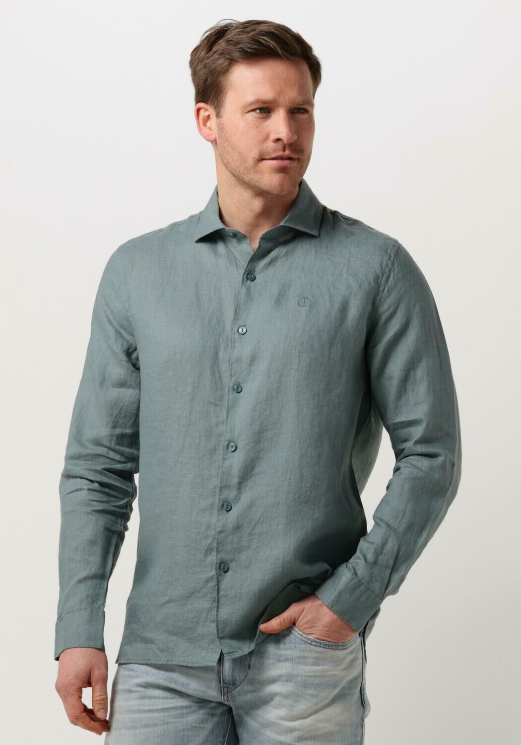 Dstrezzed Groen Casual Shirt voor Heren Green Heren