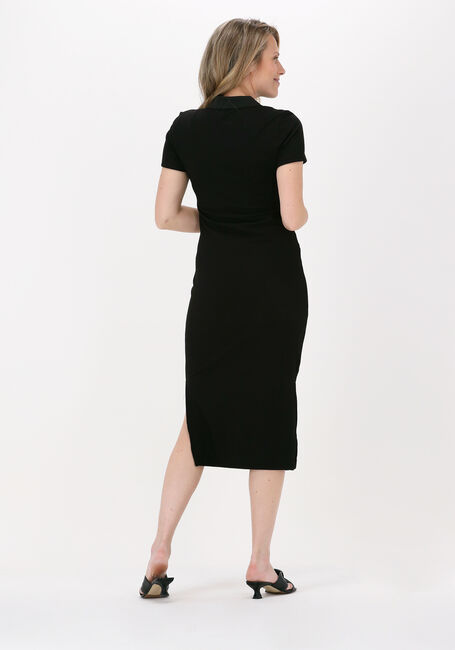 Zwarte OBJECT Midi jurk KAMELIA S/S DRESS - large