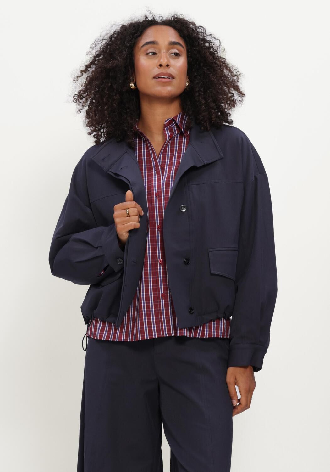 Blauwe CO'COUTURE Jassen 40046 DEMICC JACKET - large