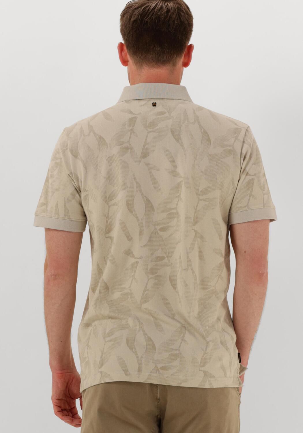 PME LEGEND Heren Polo's & T-shirts Two Tone Pique Printed Beige