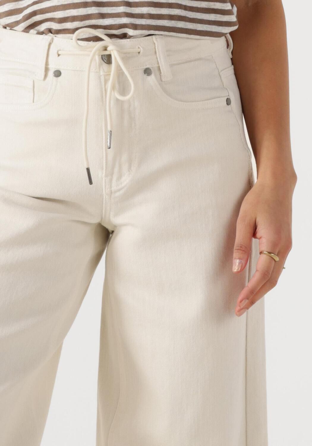 MY ESSENTIAL WARDROBE Dames Jeans Dangomw 157 X-wide Ecru