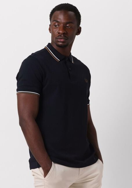 Donkerblauwe FRED PERRY Polo THE TWIN TIPPED FRED PERRY SHIRT - large
