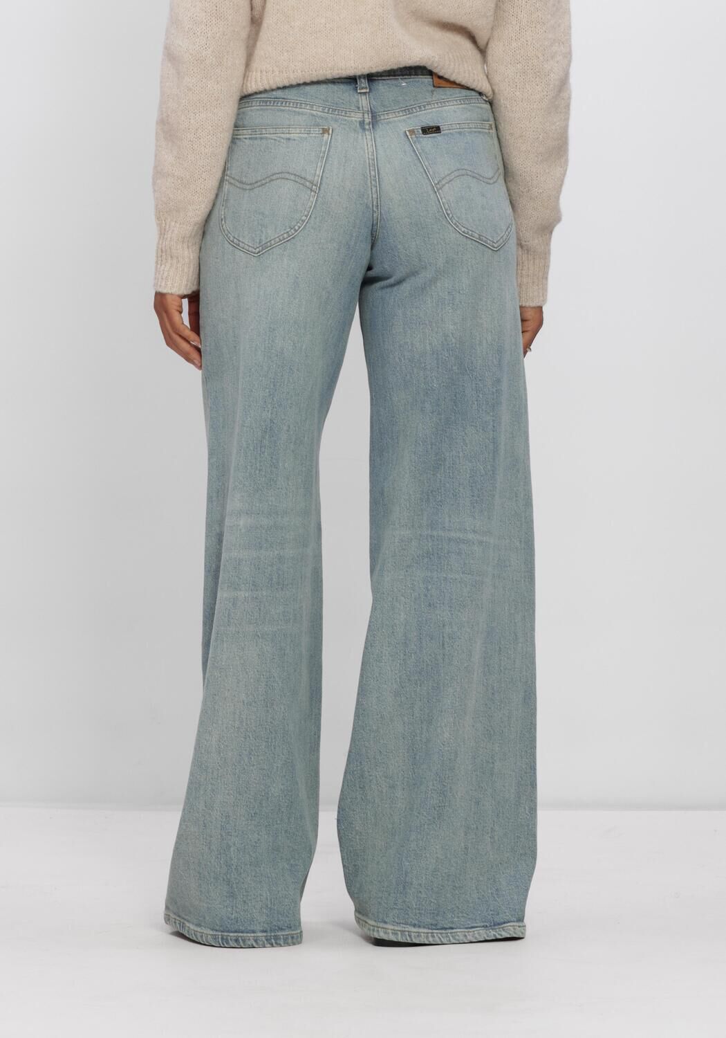 Lichtblauwe LEE Wide jeans HOPE - large