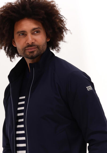 Donkerblauwe SCOTCH & SODA Jack CLASSIC HARRINGTON SOFT-SHELL JACKET - large