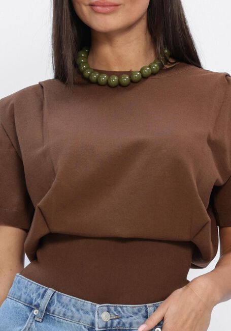 Bruine NOTRE-V Trui NV-HENELINE - large