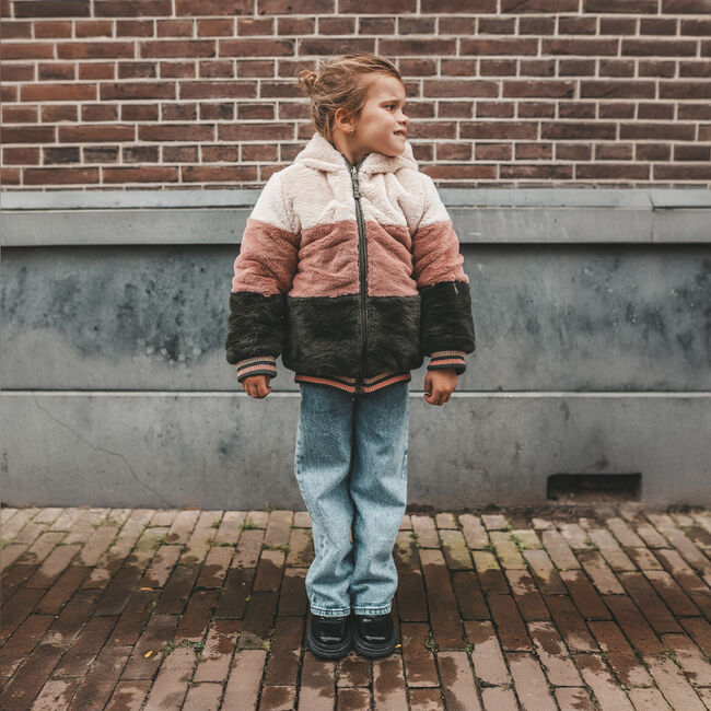 Multi YOUR WISHES Faux fur jas OTILA REVERSIBLE JACKET - large