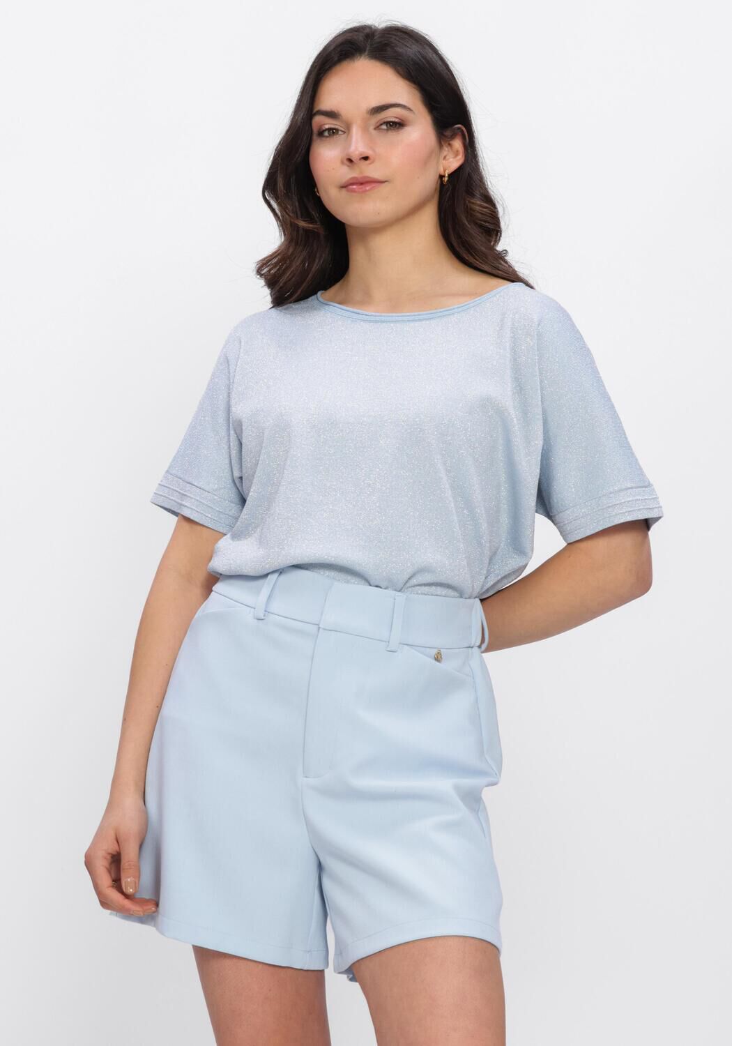 Blauwe NUKUS Tops & T-shirts WIES TOP LUREX - large