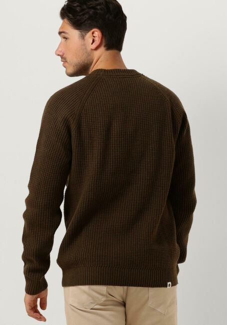 Donkergroene ANERKJENDT Trui AKSUNE STRUCTURE KNIT - large
