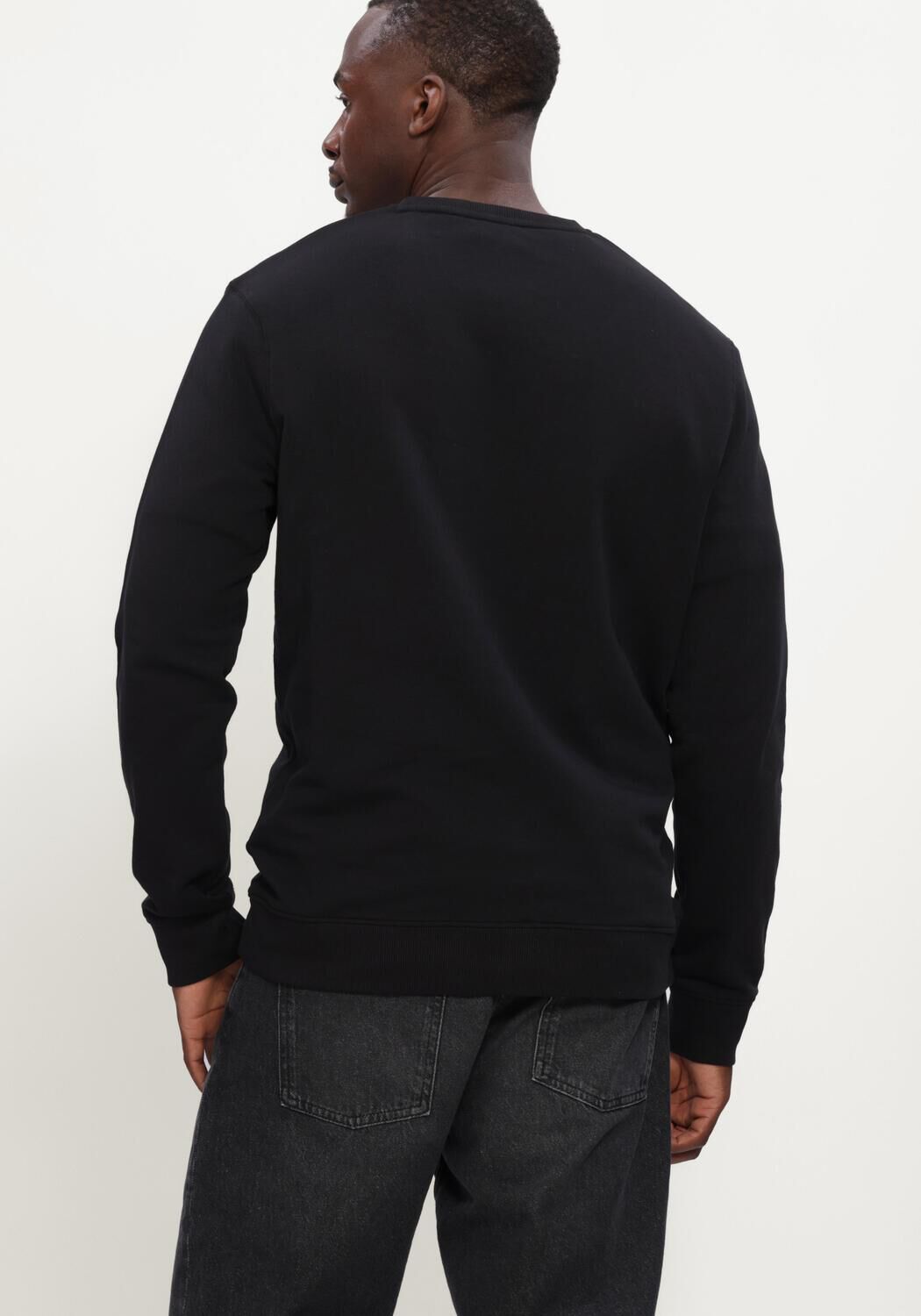 Zwarte LYLE & SCOTT Sweater CREW NECK SWEATSHIRT - large