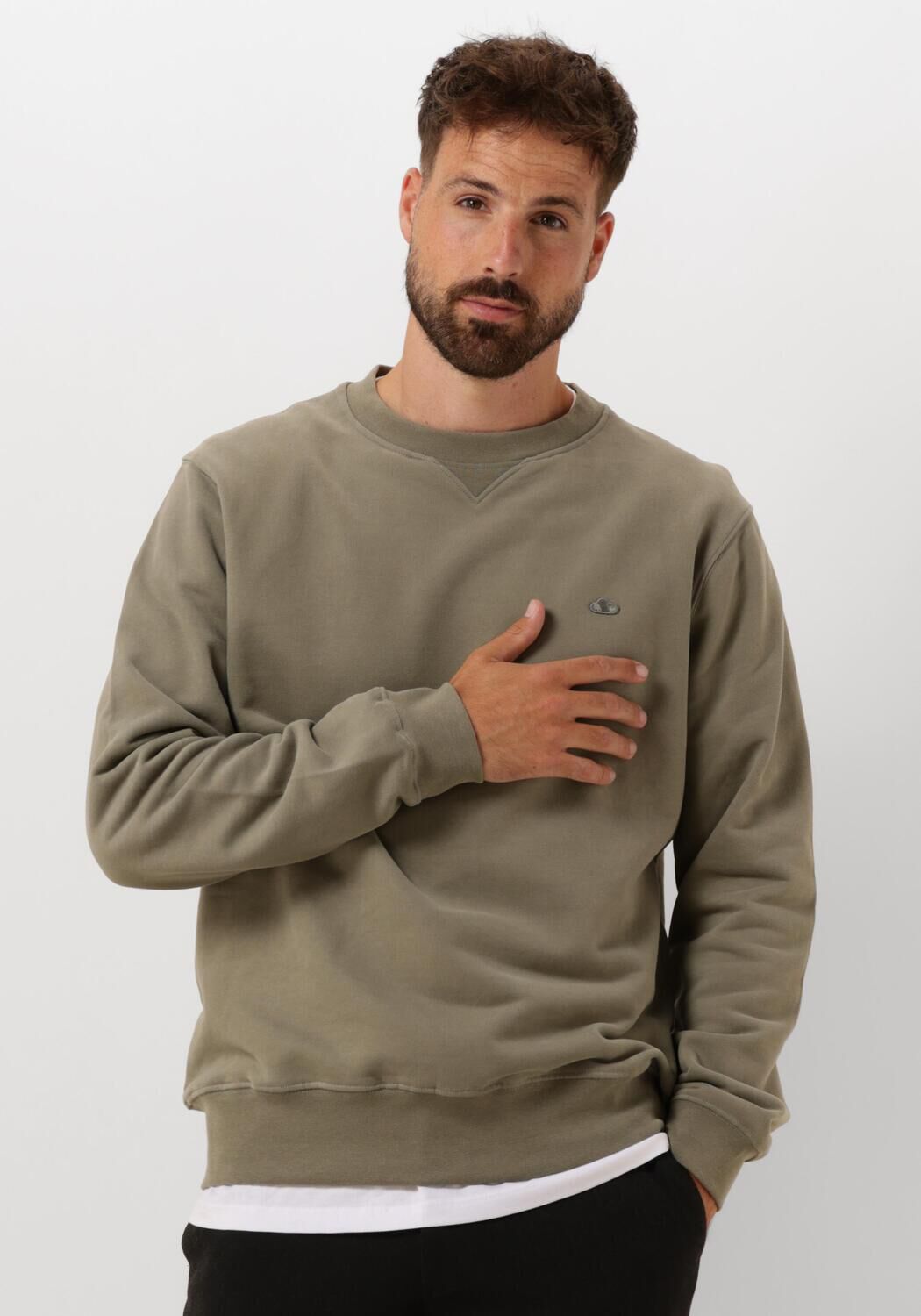 The GoodPeople Groene Liam Sweater Heren Green Heren
