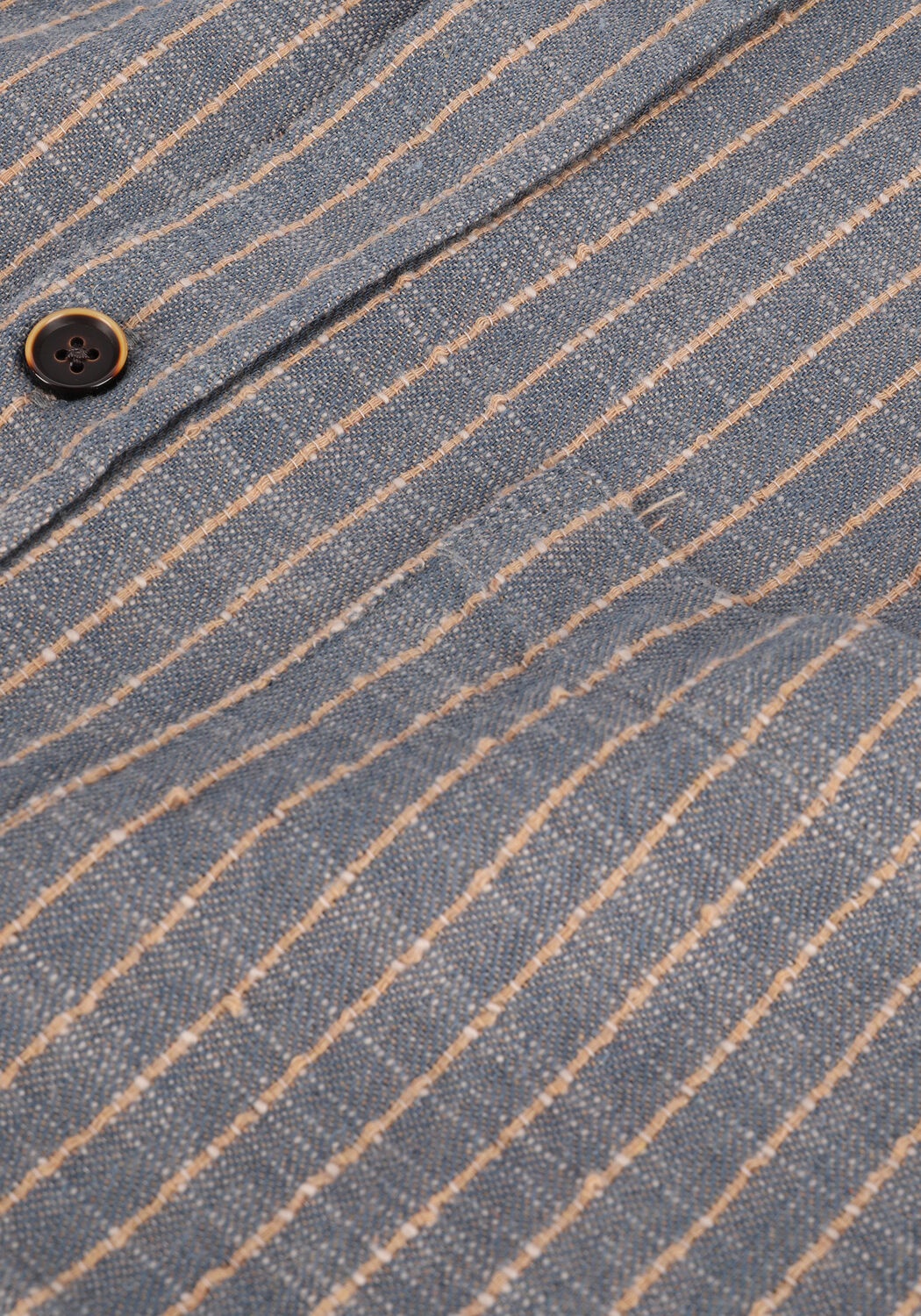 Blauwe ANERKJENDT Casual overhemd AKKONRAD SLUB STRIPE SHIRT - large