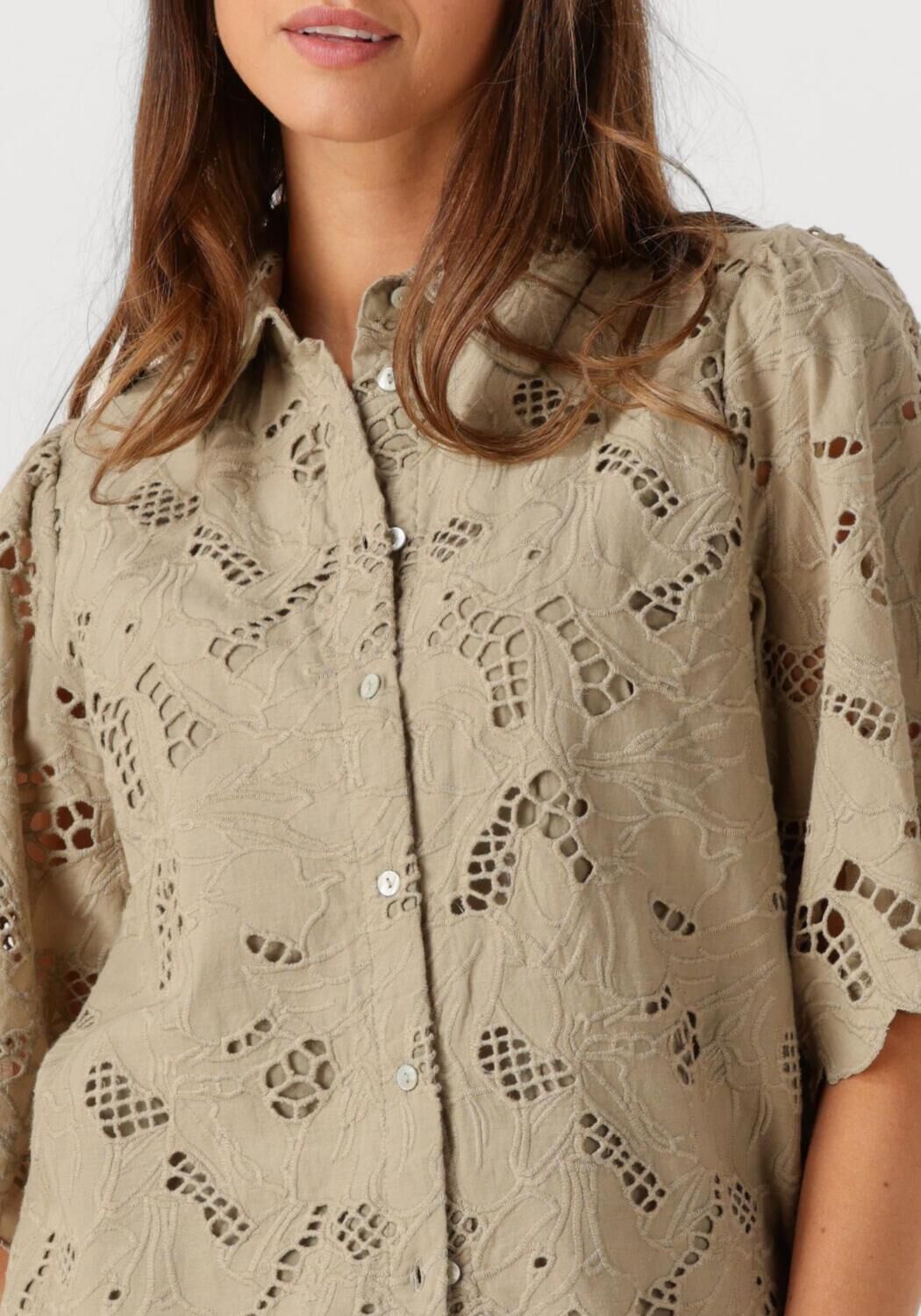 Y.A.S. Dames Blouses Yassagga Shirt Groen