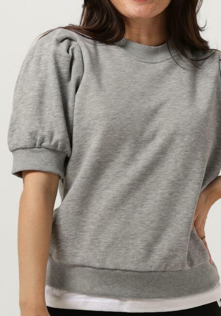 Lichtgrijze MINUS Top MIKA SWEAT - large