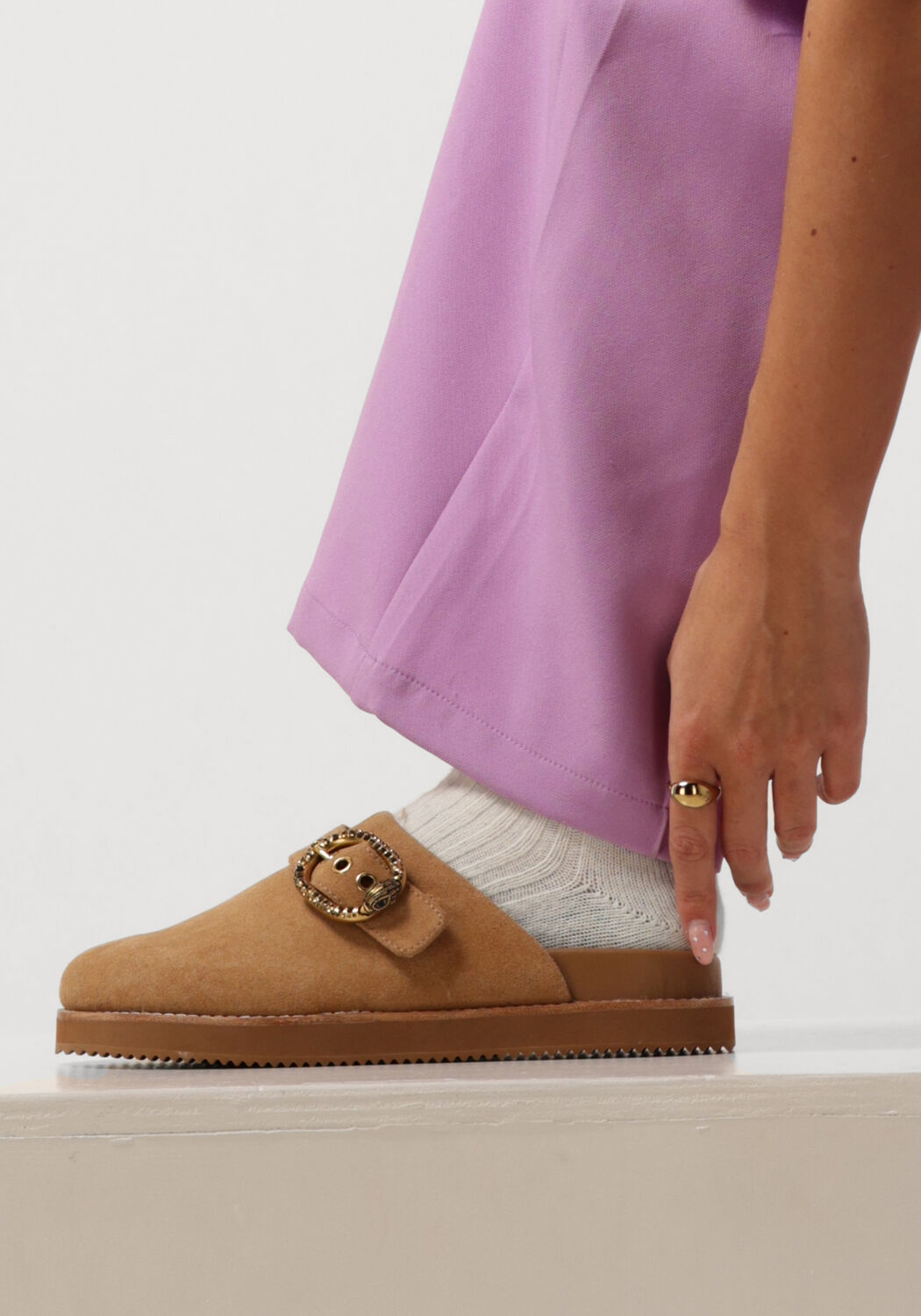 Bruine KURT GEIGER LONDON Muiltjes MAYFAIR CASUAL - large