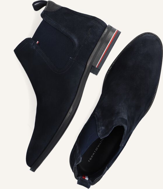 Blauwe TOMMY HILFIGER Chelsea boots SIGNATURE HILFIGER CHELSEA Blauwe TOMMY HILFIGER Chelsea boots SIGNATURE HILFIGER CHELSEA - large