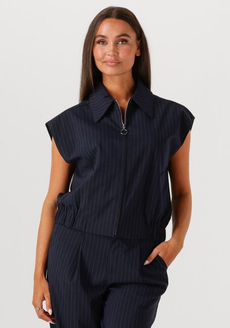 Donkerblauwe WITHBLACK Vest WBLVALENTINA STRIPED VEST - large