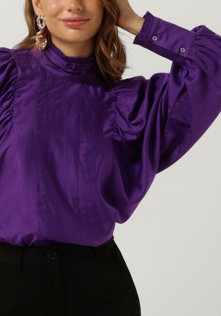Paarse CO'COUTURE Blouse KIRA PLEAT BLOUSE - large