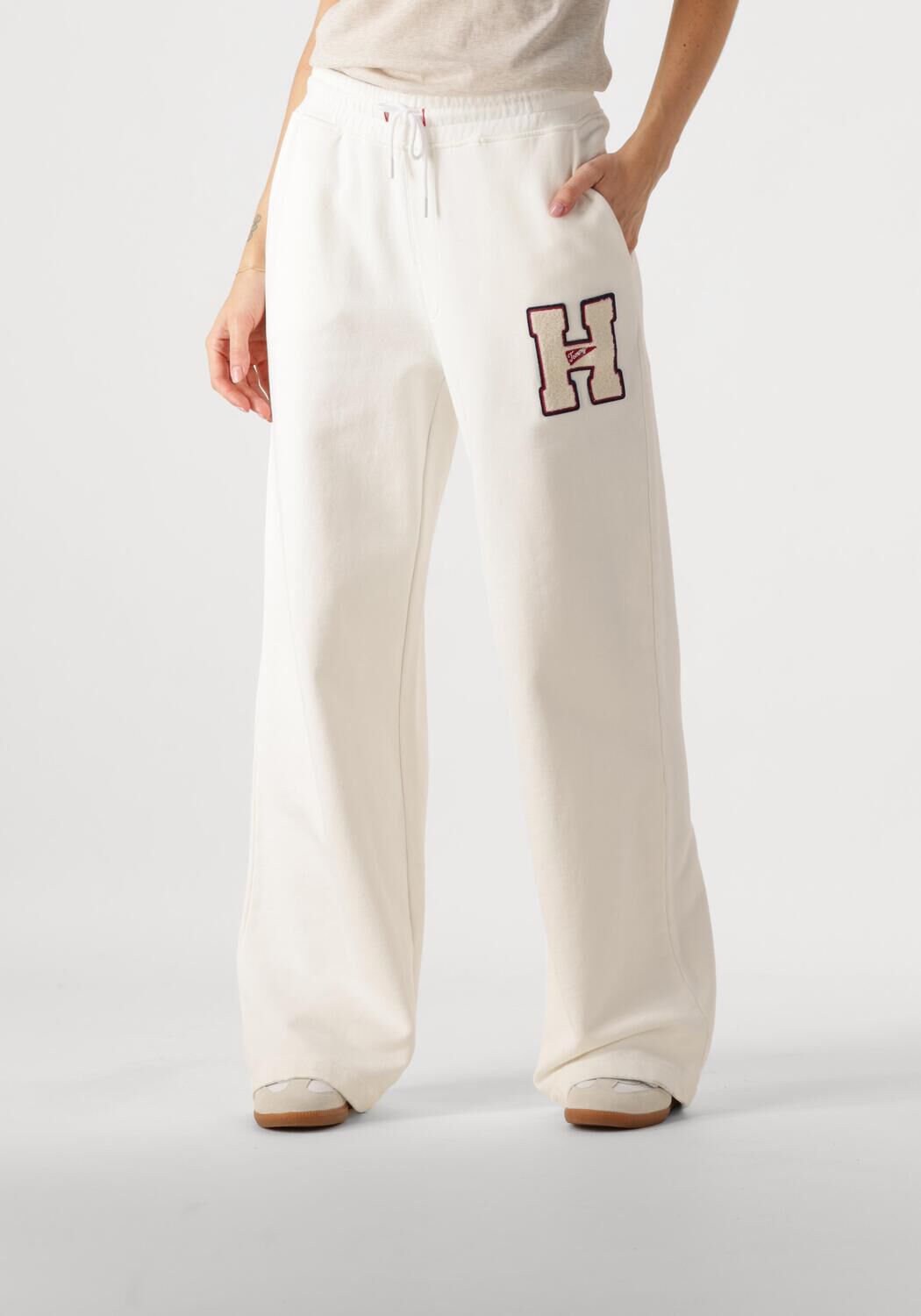 Tommy Jeans Beige Grafische Sweat Pant voor Vrouwen Beige Dames
