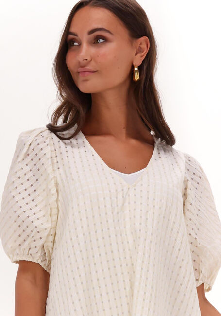 Creme LEVETE ROOM Mini jurk SERINA 1 DRESS - large