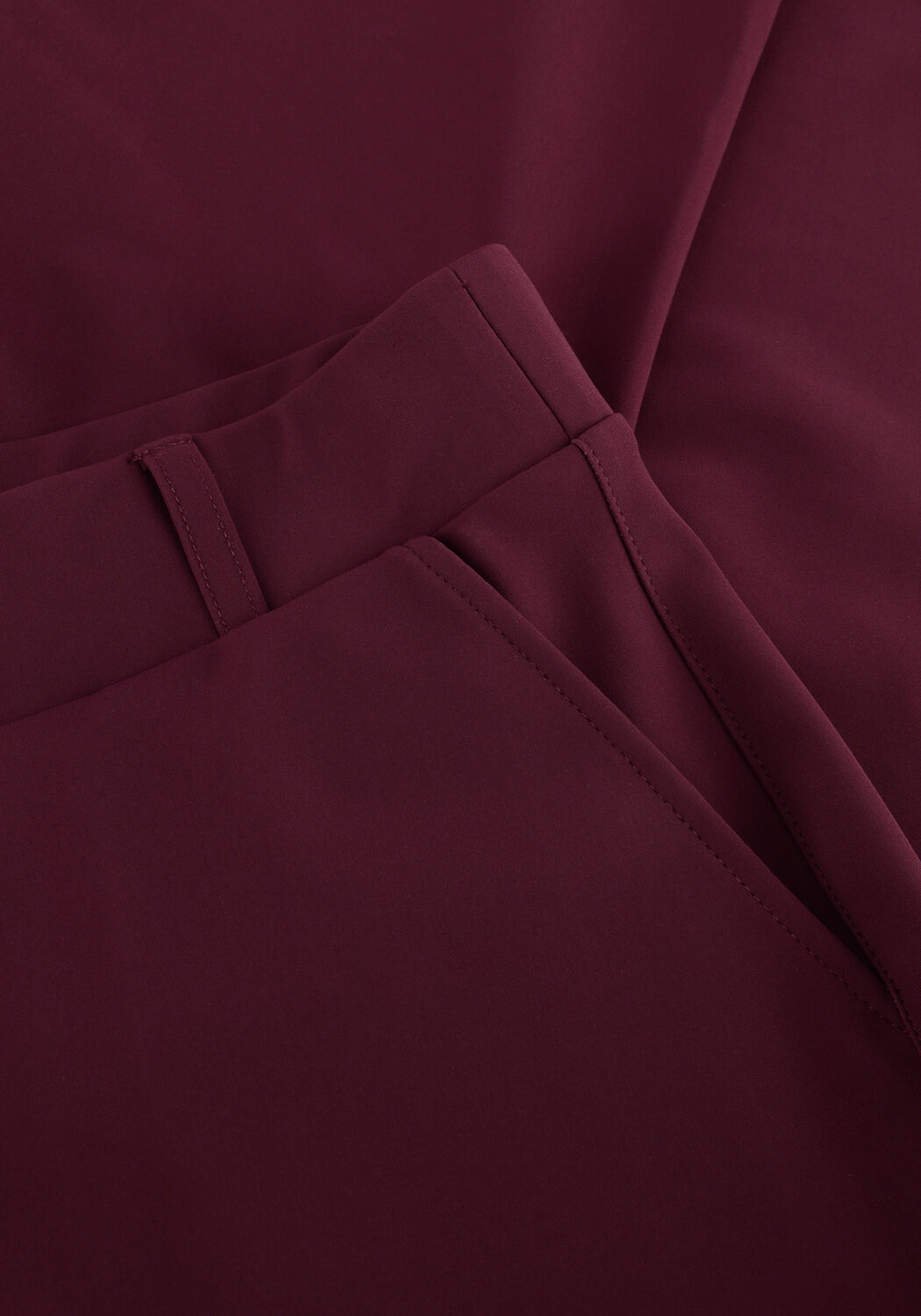 Bordeaux STUDIO ANNELOES Flared broek FLAIR BONDED TROUSERS - large