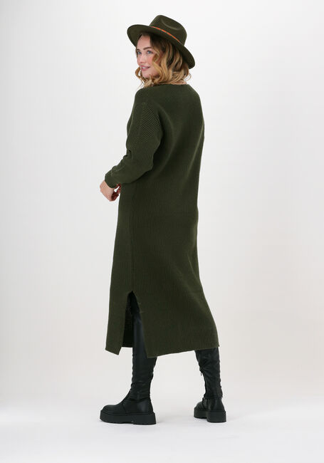 Groene ANOTHER LABEL Midi jurk HANNA KNITTED DRESS - large