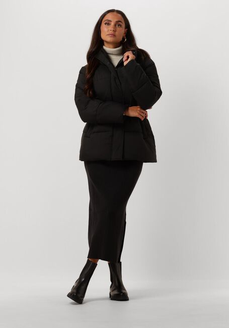 Zwarte CALVIN KLEIN Gewatteerde jas LOGO BELT SHORT PUFFER - large