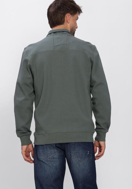Donkergroene CHASIN Trui RYDEN ZIP-UP - large