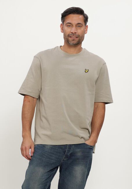 Khaki LYLE & SCOTT T-shirt HEAVYWEIGHT T-SHIRT - large