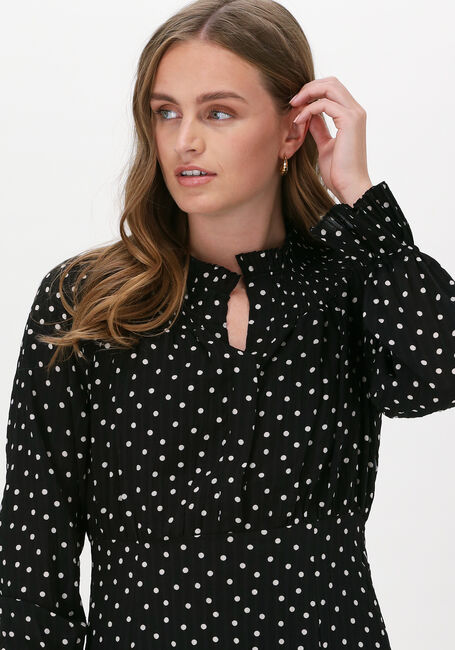 Zwarte LEVETE ROOM Midi jurk PAM 1 DRESS - large