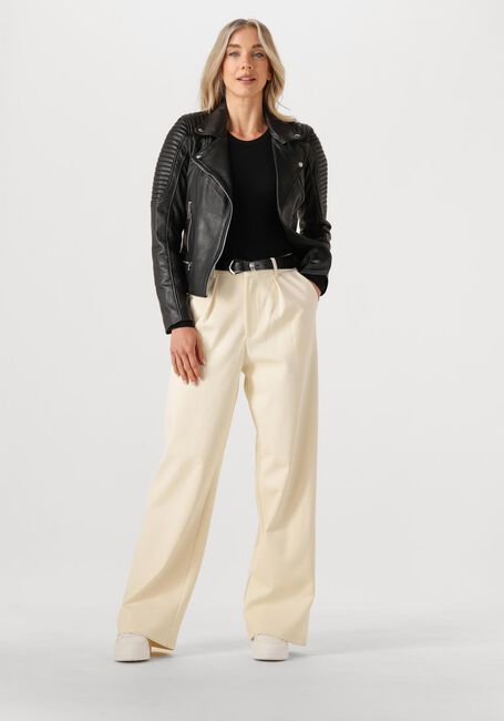 Zwarte GOOSECRAFT Leren jas BIKER116 - large