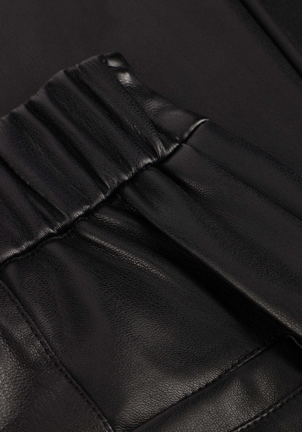 Zwarte WITHBLACK Wijde broek WBLJORK VEGAN WIDE PANT - large