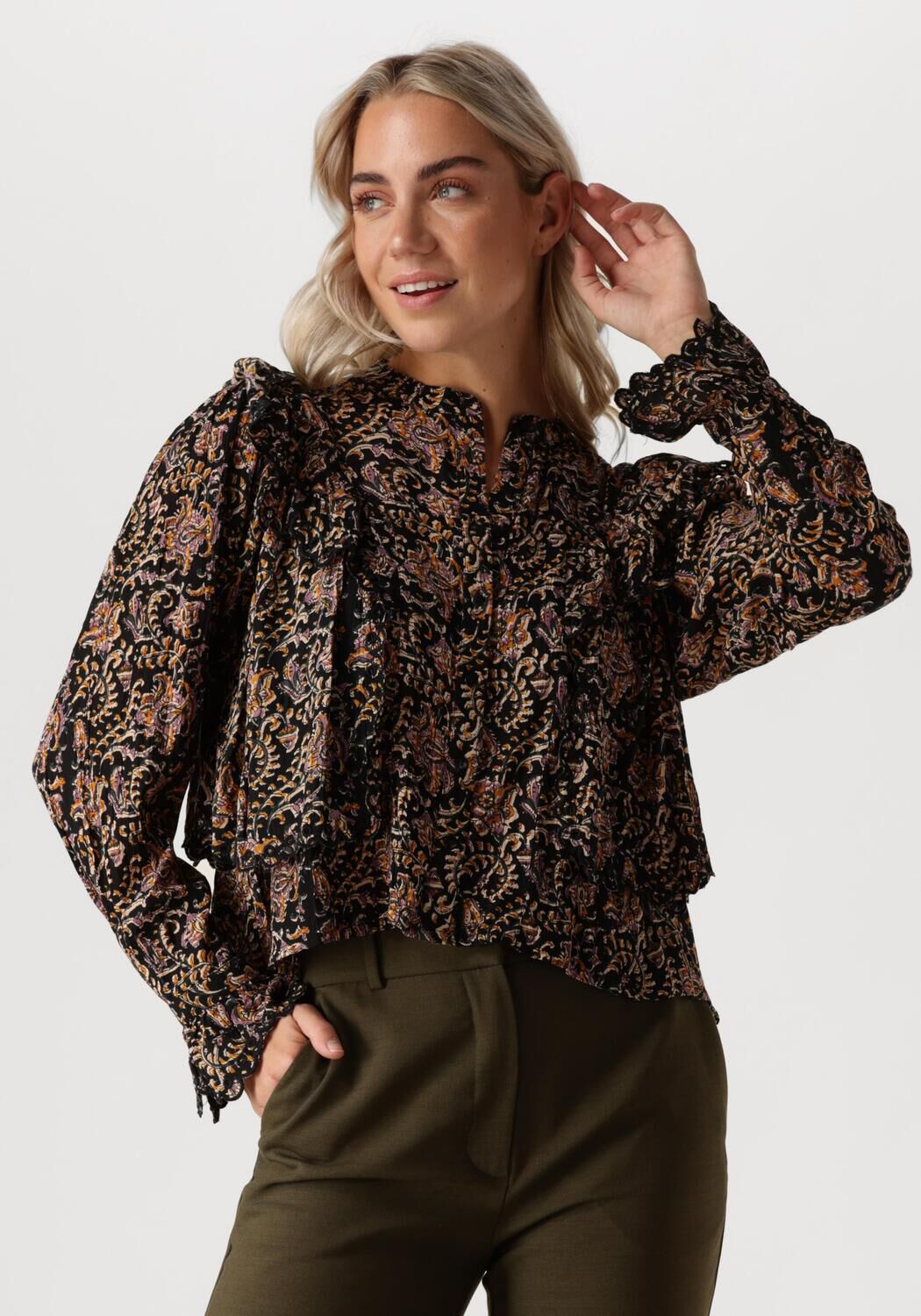 LOUIZON Dames Blouses Pollenu Bruin