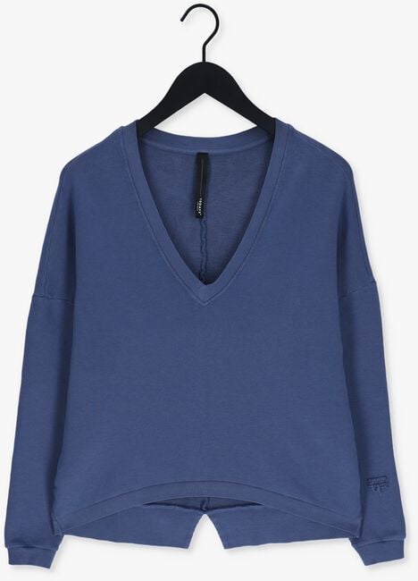 Blauwe 10DAYS Sweater V-NECK SWEATER FLEECE - large