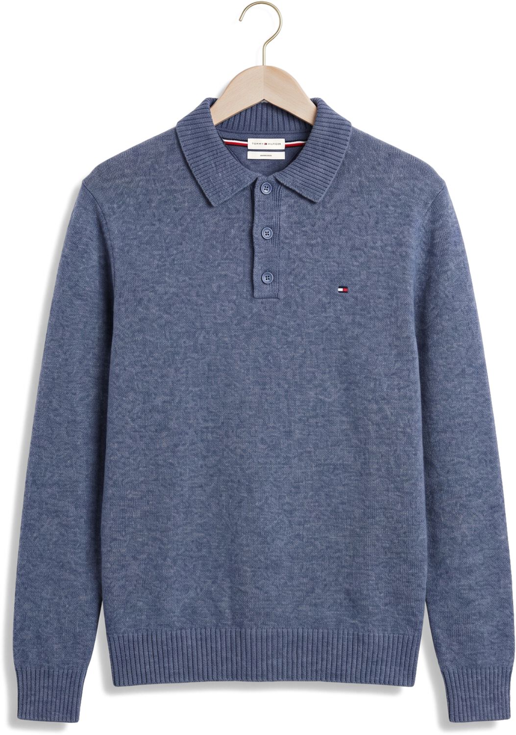TOMMY HILFIGER Heren Polo's & T-shirts Lambswool Ls Polo Blauw