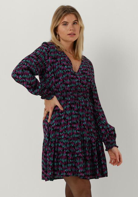 Paarse YDENCE Mini jurk DRESS NOVALI - large