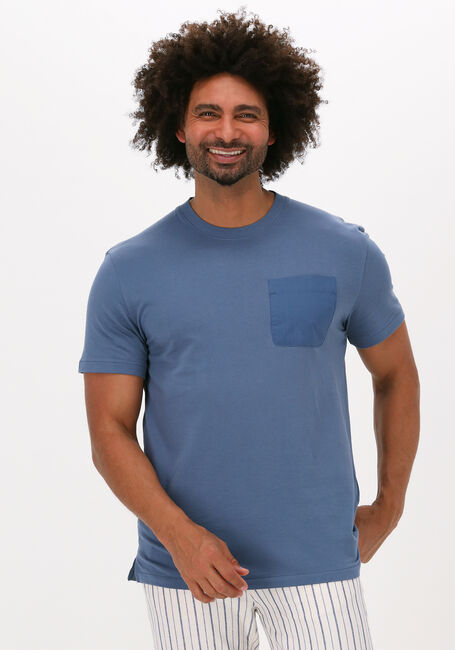 Blauwe SELECTED HOMME T-shirt SLHRELAXARVID SS O-NECK - large