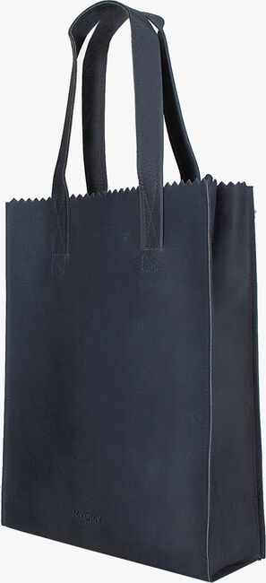 Blauwe MYOMY Handtas MY PAPER BAG LONG HANDLE ZIP - large