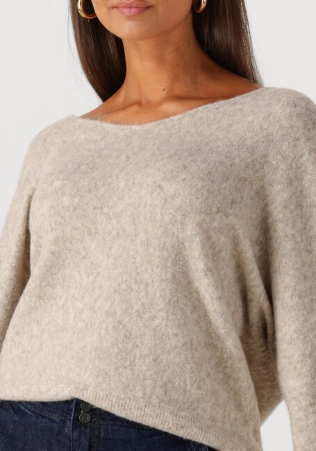 Grijze SUMMUM Trui OVERSIZED SWEATER WOOL ELASTANE BLEND KNIT - large