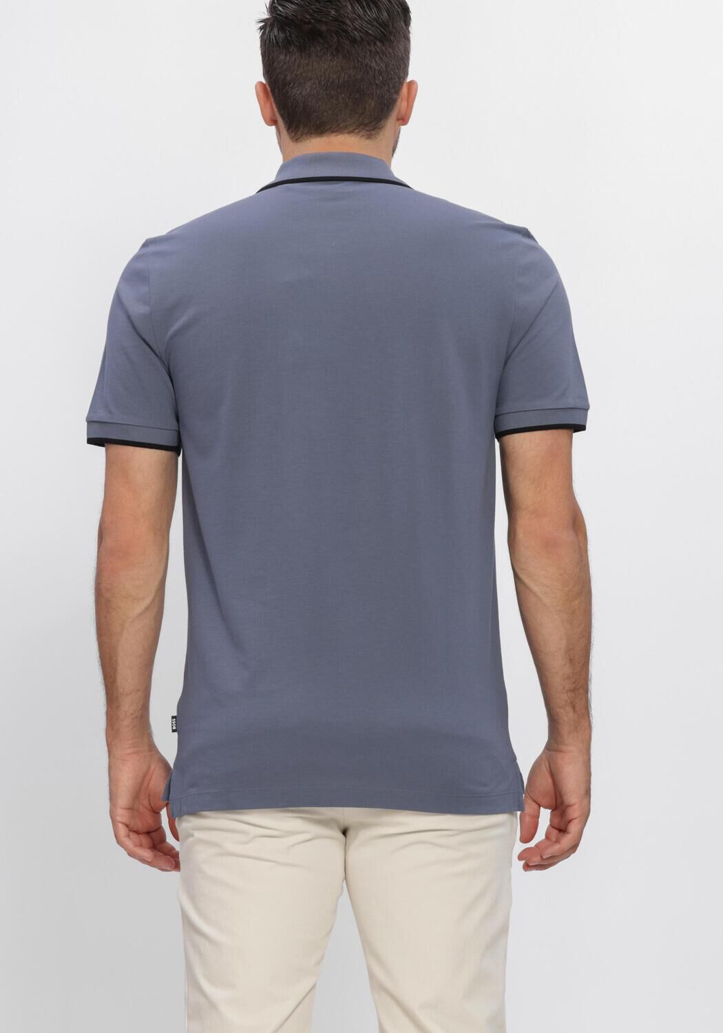 Blauwe BOSS BLACK Polo PARLAY 190 - large