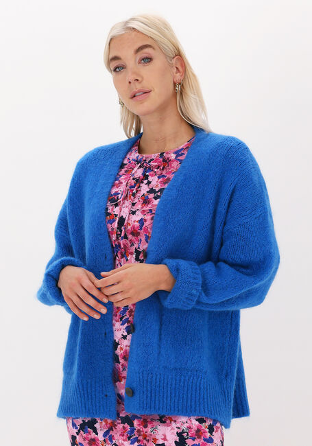 Blauwe BY-BAR MOON CARDIGAN | Omoda