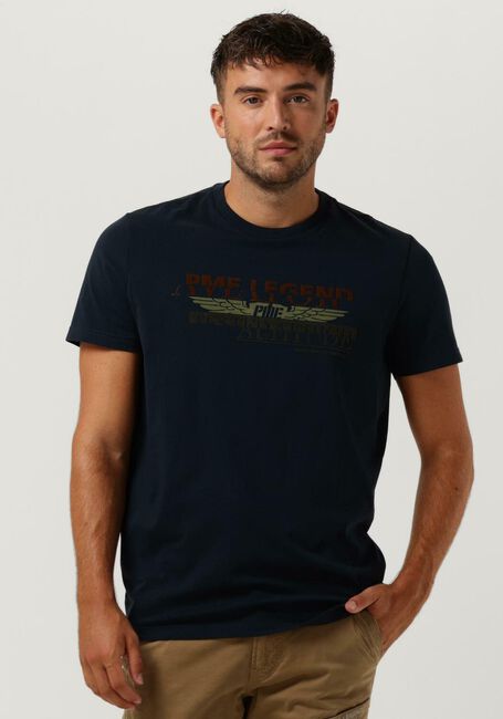 Blauwe PME LEGEND T-shirt SHORT SLEEVE R-NECK SINGLE JERSEY - large