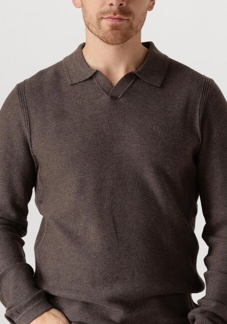 Bruine DSTREZZED Trui MERCURY POLO - large