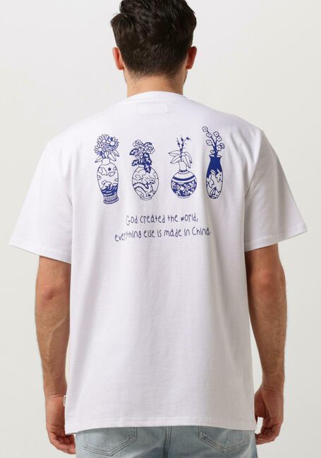 Witte WOODBIRD T-shirt WBBAINE VASE TEE - large