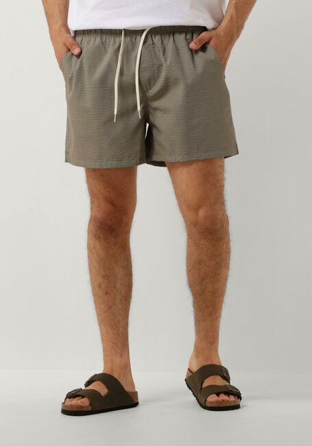Groene SELECTED HOMME Zwembroeken SLHCOOPER SEERSUCKER SWIMSHORTS - large